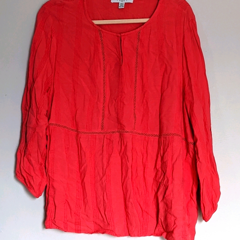 Plus-size Crotchet Bohemian Blouse